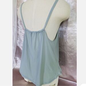 Lululemon Mesh See Through Yoga Top in Sage Green